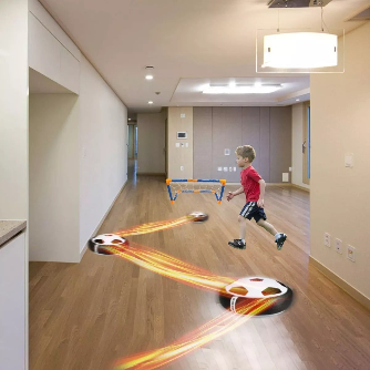 Balon de futbol flotante con pilas inclu