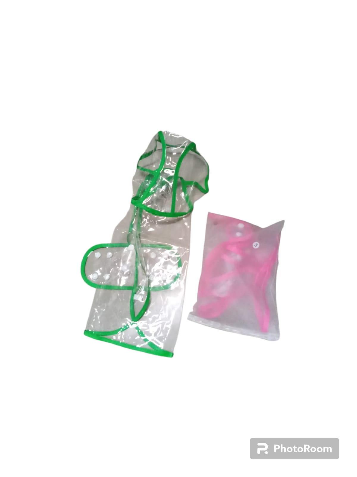 Impermeable perro verde