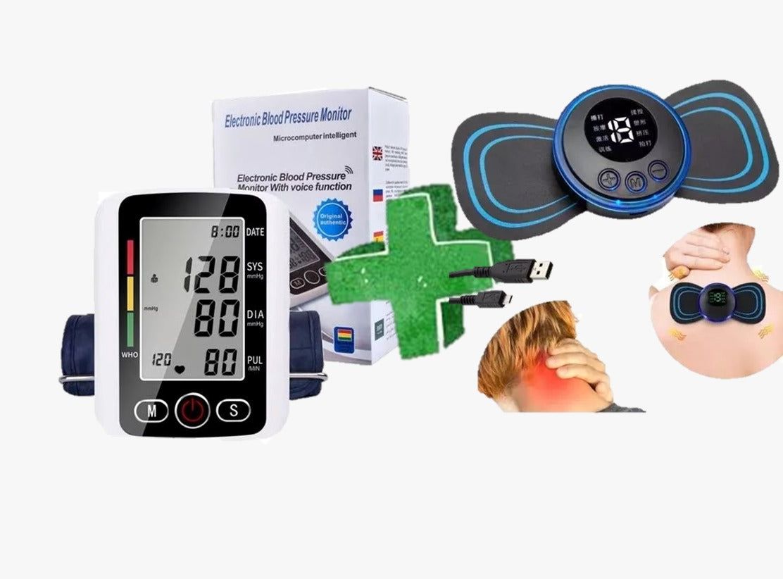 Tensiómetro digital brazo + masajeador