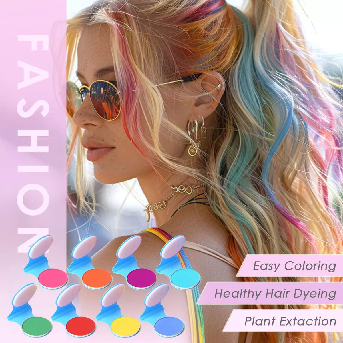 Tintura tinte tiza cabello tempora x 8p