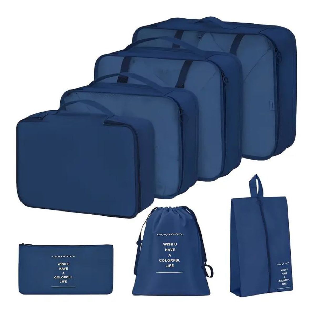 Set bolsas maleta viaje 7pcs organizado