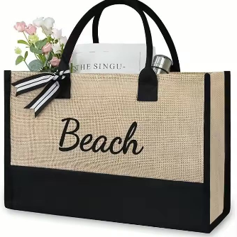 Bolso yute de playa para mujer