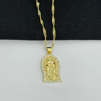 Cadena singapur dije virgen guadupe