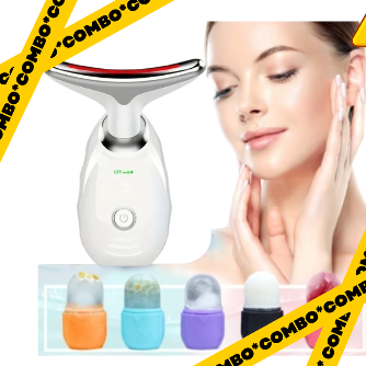 Masajeador papada mas molde hielo facial