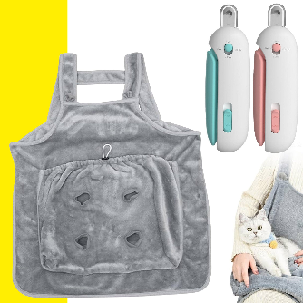 Delantal cargador + corta uñas ajustable