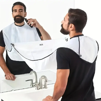 Delantal para afeitarse para hombre, recolector de barba
