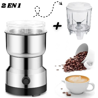 Molino de cafe electrico 4 aspas 2 en 1