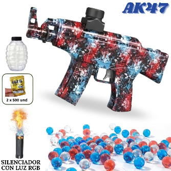 Juguete pistola electrica hidrogel ak47