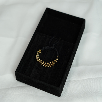 Pulsera balin dorado 3 carriles