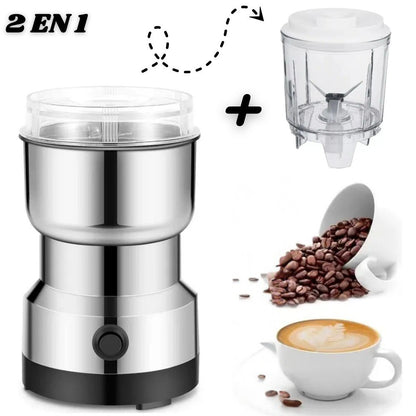 Molino de cafe electrico 4 aspas 2 en 1