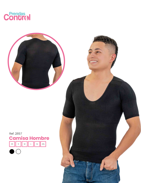 Camisa de hombre mg moldeadora 2657