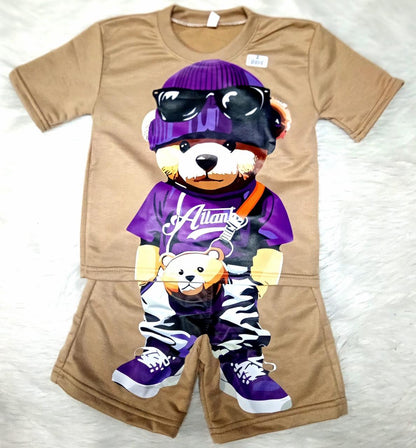 Conjunto niños bermuda y camiseta