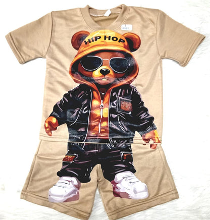 Conjunto niños bermuda y camiseta