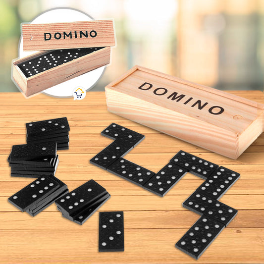 Mini domino madera juego de mesa familiar 28 piezas md-160