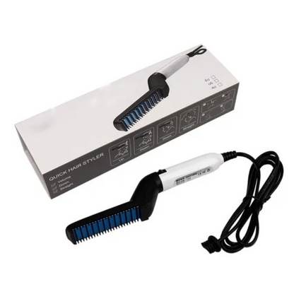 Plancha peinadora alisadora para hombre de cabello y barba