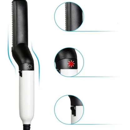 Plancha peinadora alisadora para hombre de cabello y barba