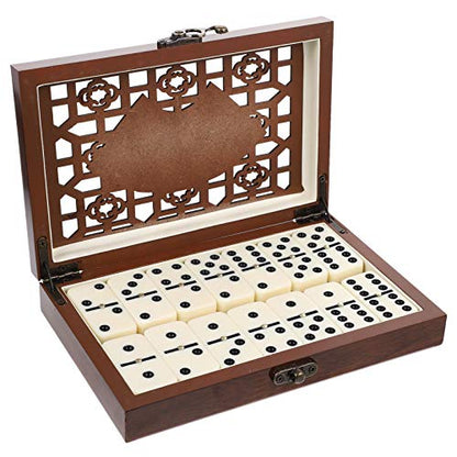 Domino profesional caja madera juego fichas casino