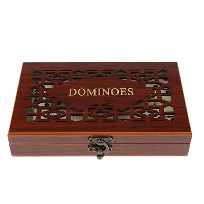 Domino profesional caja madera juego fichas casino