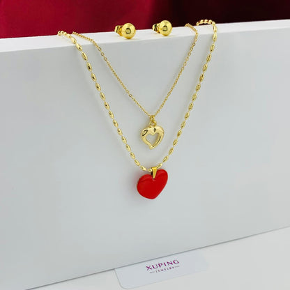 Juego doble cadena,corazon y topos