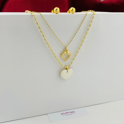 Juego doble cadena,corazon y topos