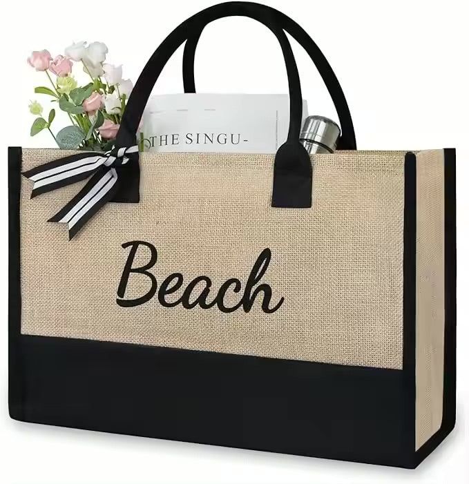 Bolso yute de playa para mujer