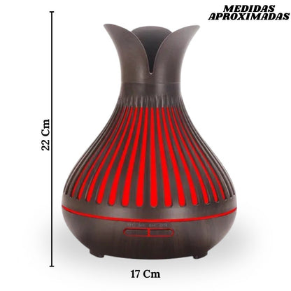 Humidificador madera oscura