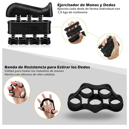 Kit pinza ejercitadores mano muñeca 5pcs