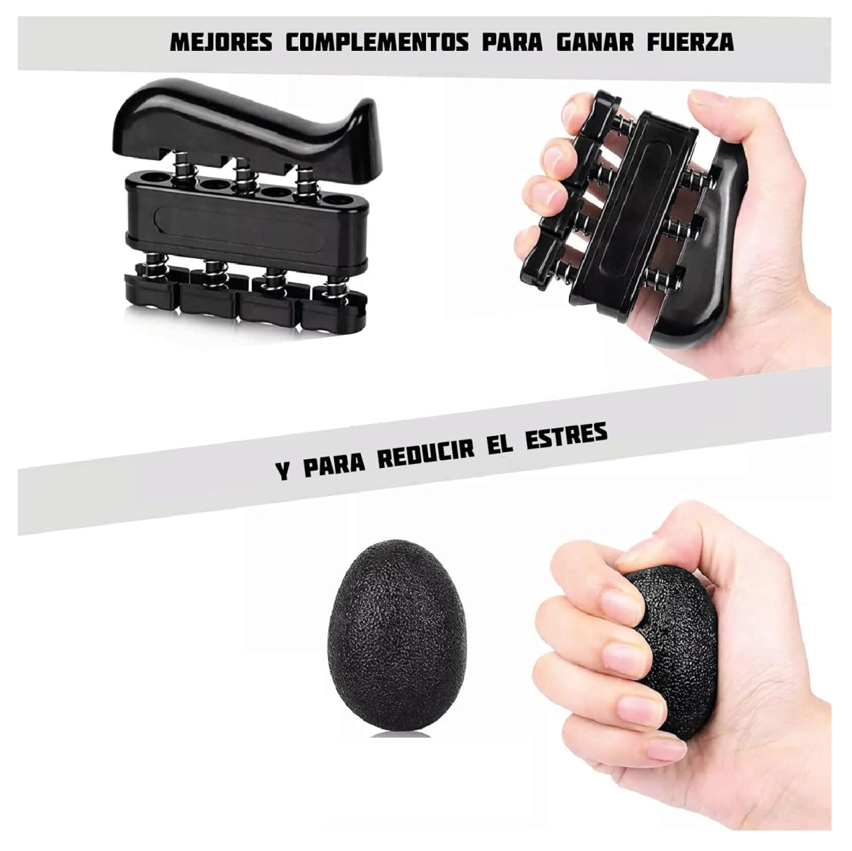 Kit pinza ejercitadores mano muñeca 5pcs