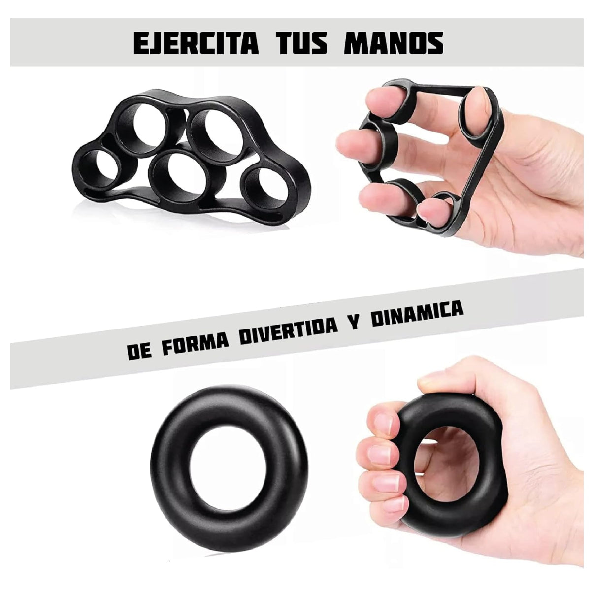 Kit pinza ejercitadores mano muñeca 5pcs
