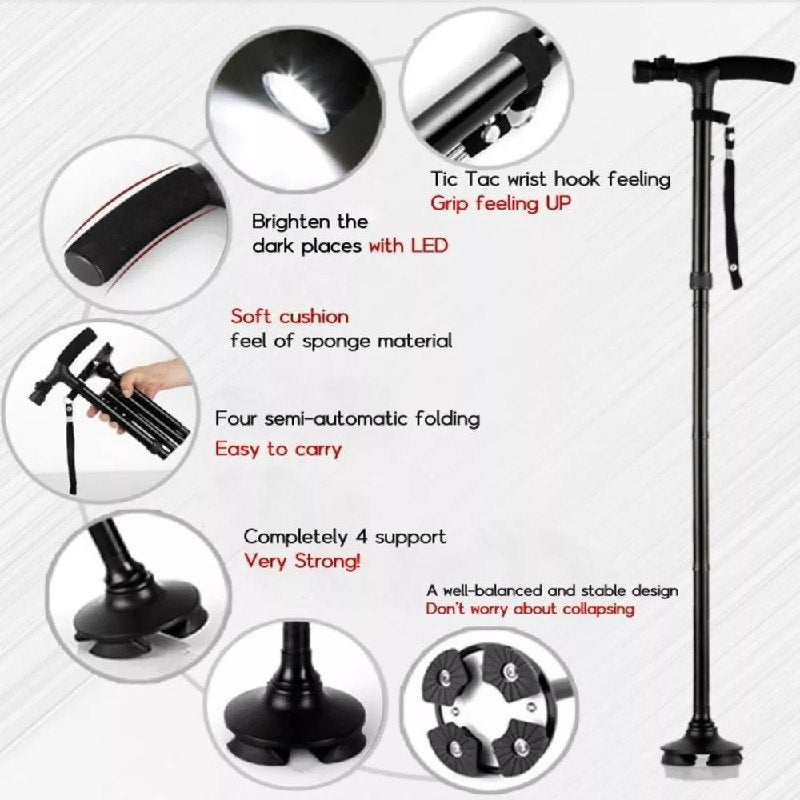 Baston ortopedico plegable