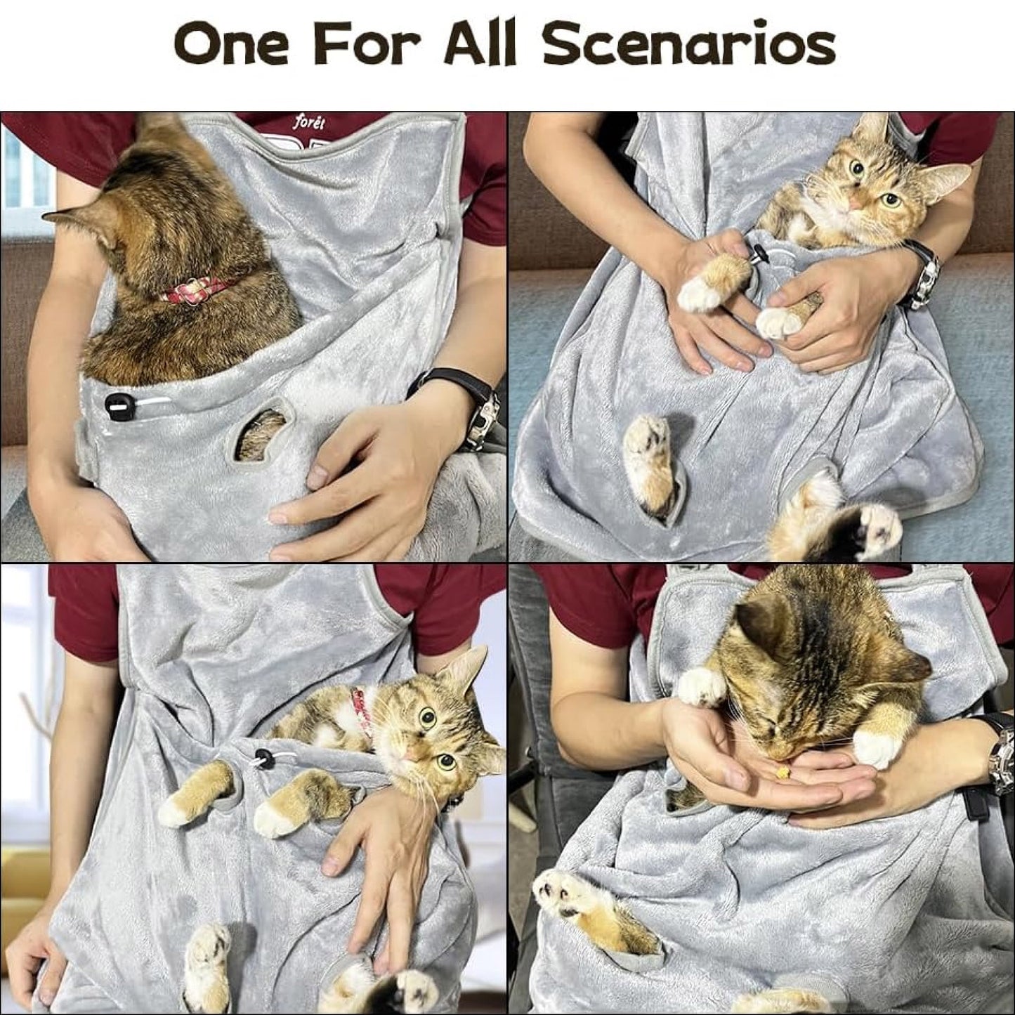 Delantal cargador + corta uñas ajustable