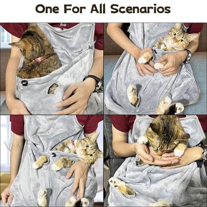 Delantal cargador + corta uñas ajustable