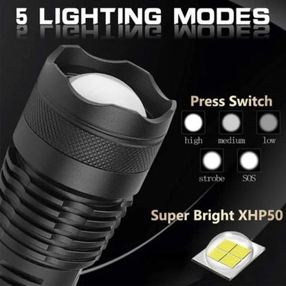 Linterna tactica led recargable p50