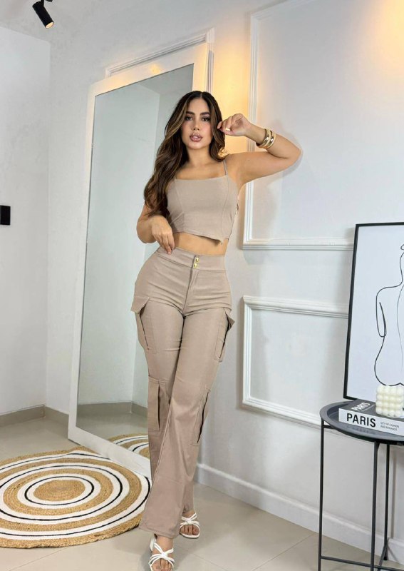 Conjunto pantalón y blusa m079