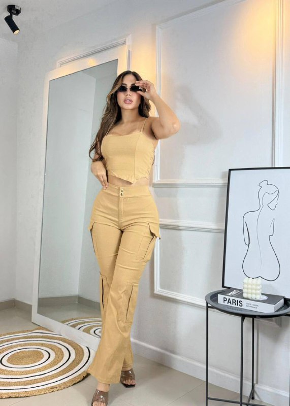 Conjunto pantalón y blusa m079