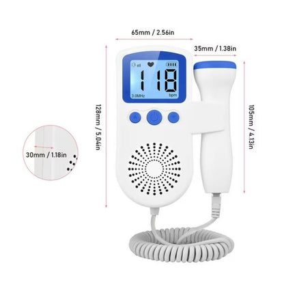 Monitor frecuencia cardiaca doppler feta