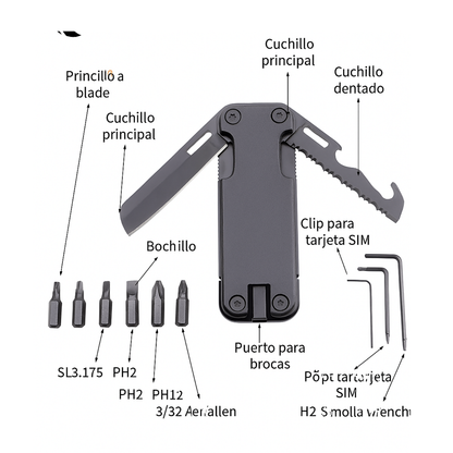 Set herramienta kit llaves portatil