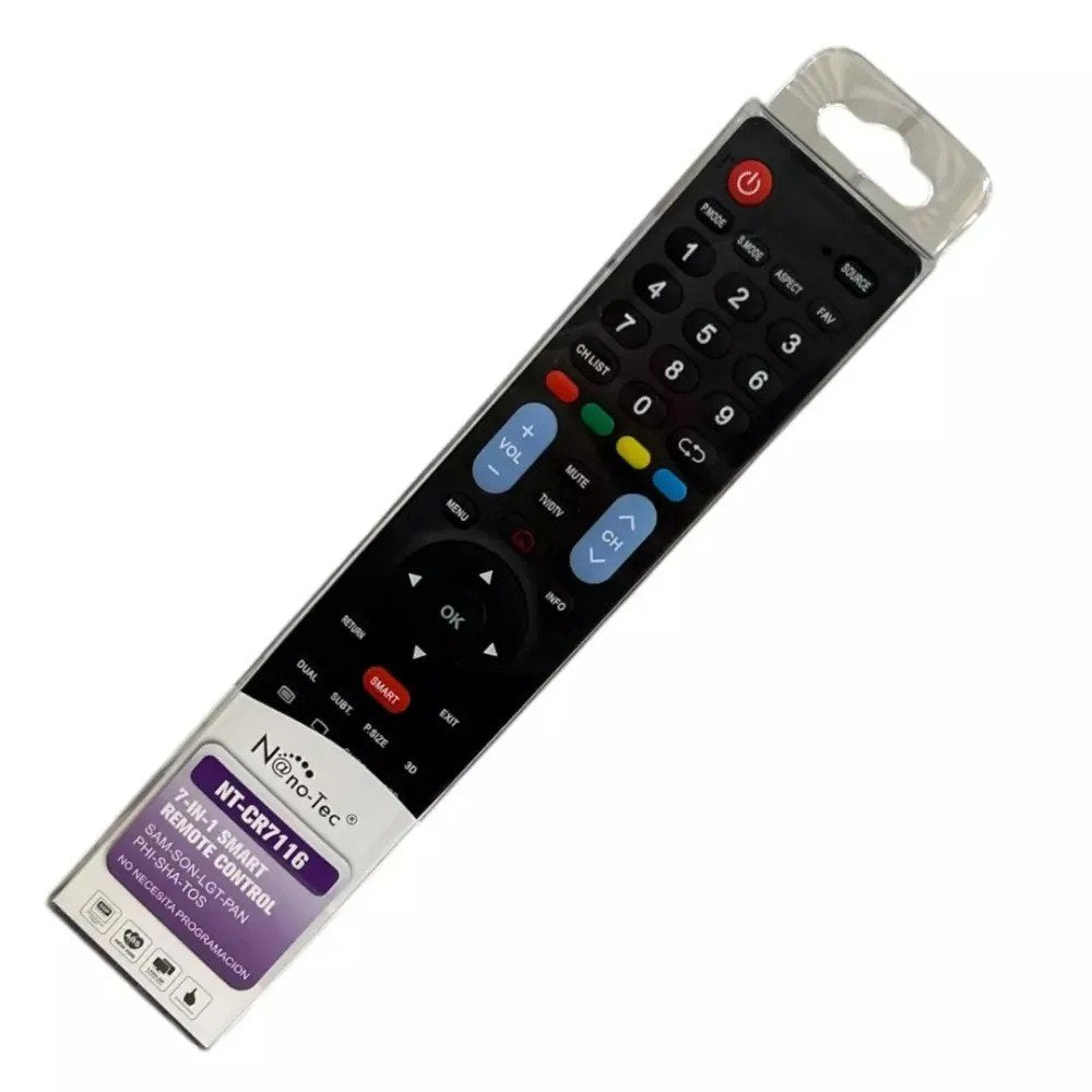 Control remoto tv nanotec cr7116