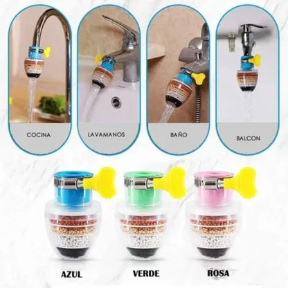Filtro purificador de agua para grifo